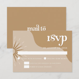 Cartão RSVP de Casamento de Trânsito do Tríplic
