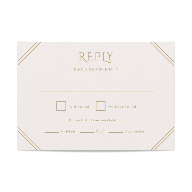 Cartão RSVP de Casamento Diamond (Criador carregado)
