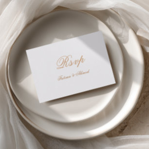 Cartão RSVP de Casamento Muçulmano Islâmico Elegan