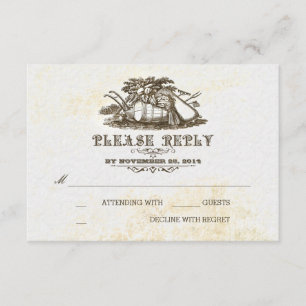 Cartão RSVP de Casamento RSVP de Casamento Ruptura
