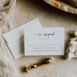 Cartão RSVP de Casamento Simples Elegante Moderno<br><div class="desc">Este é um cartão de RSVP de casamento elegante moderno, com layout minimalista e uma bela fonte de caligrafia. Todas as cores são editáveis. // Para designs correspondentes, procure "SOFIA" na loja Sinceramente by Nicole Zazzle. * Se você gosta deste design, mas não o vê disponível para algo que você...</div>