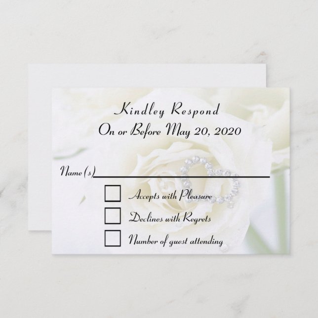 Cartão RSVP de Celebração de Aniversário (Frente/Verso)