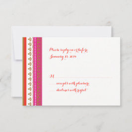 Cartão RSVP de Convite Temático do Marrocos