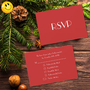 Cartão RSVP de Festa de Natal Personalizada Engraç