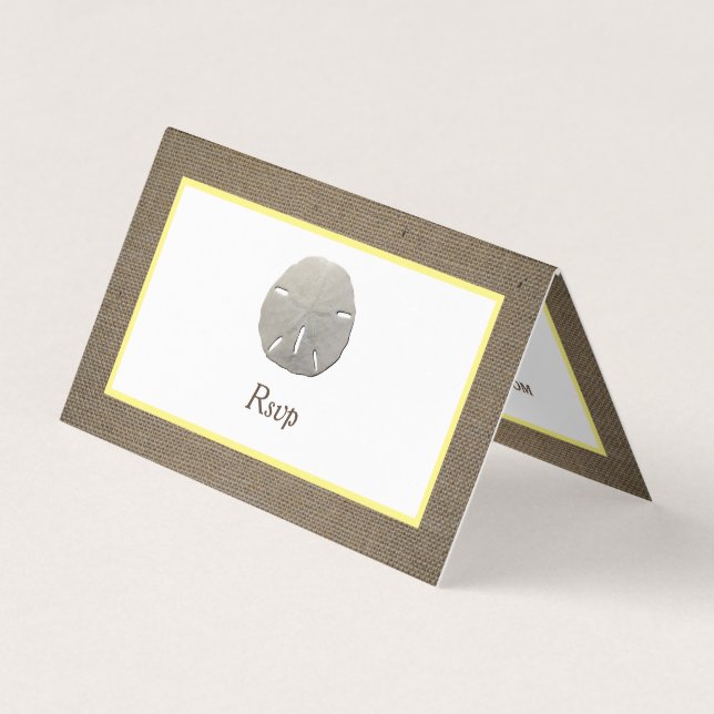 Cartão RSVP de Fotografia de Dólar e Burlap (Frente)