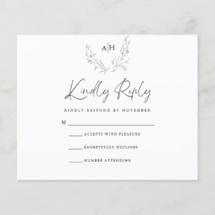 Cartão RSVP de Orçamento