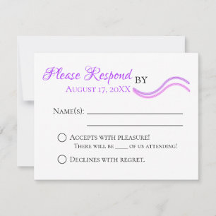 Cartão RSVP de Suite de Casamento Flamingo e Coraç