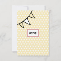 Cartão RSVP de Trator de Casamento de País Persona