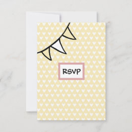 Cartão RSVP de Trator de Casamento de País Persona