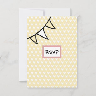 Cartão RSVP de Trator de Casamento de País Persona