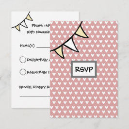 Cartão RSVP de Trator de Casamento de País Persona