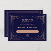 Deco Moderno | Faux Rosa Dourado e Marinho Blue We