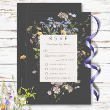 Delicate Boho Wildflower Charcar Três Jantar