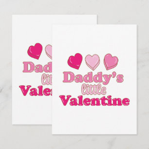 Cartão RSVP design de Pequeno Valentim do Papai com corações