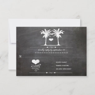 Cartão RSVP Destino de Praia Típica de Quadro de Quadrinhos RS