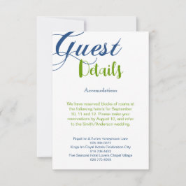 Cartão RSVP Detalhes da Calligrafia Corrin