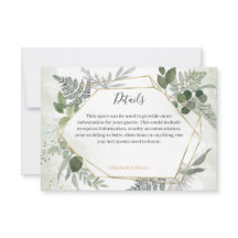 Detalhes de casamento geométricos boho verde doura