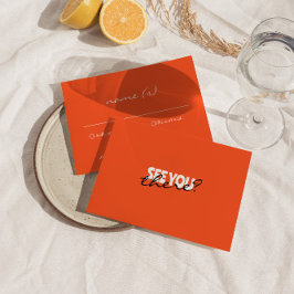 Cartão RSVP Detalhes do Casamento Colorido de Brilho Moderno R