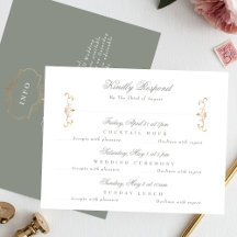 Detalhes do evento multicêntrico de casamento verd