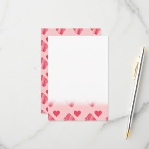 Cartão RSVP Dia de os namorados de Doces de Coração Rosa Rosa 