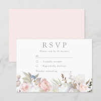 Divine Blush & White Floral Moderno Casamento