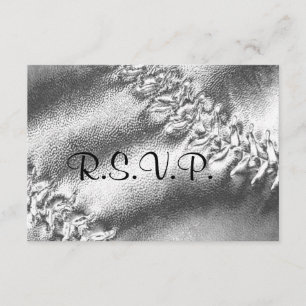 Cartão RSVP do Tema de Casamento do Softball Sport