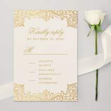 Dourado Vintage Marfim Elegante Antigo Script Casa