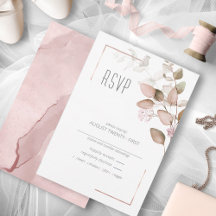Dreamy Foliage Wedding Blush Pink ID817
