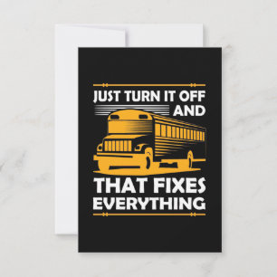 Cartão RSVP Driver De Barramento Apenas Desligue