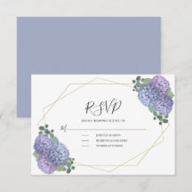 Dusty Blue Watercolor Casamento Geométrico