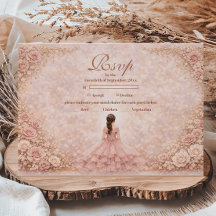 Dusty Blush Rose Garden Quinceañera