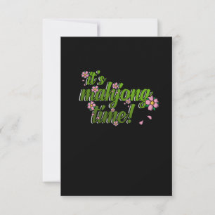 Cartão RSVP É o jogo do tempo Mahjong Jogos do Mahjong Player