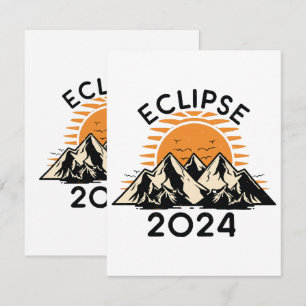 Cartão RSVP Eclipse Solar Total 2024