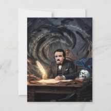 Edgar A. Poe Compondo O Corvo Em Sonhos Góticos