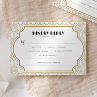Elegante Art Deco Gatsby Casamento Anos 20 Branco 