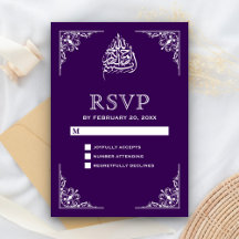 Elegante Confirmação de Presença para Casamento Is