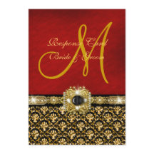 Elegante damasco preto vermelho dourado