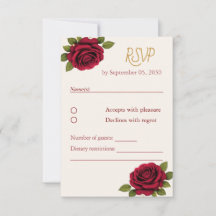 Elegante Floral Burgundy