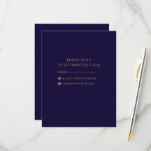 Elegante Navy & Gold Art Déco Personalizado