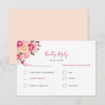 Elegante Rosa Fúcsia e Casamento de Rosa Marfim