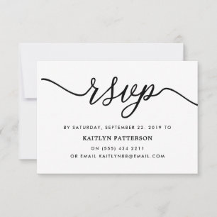 Cartão RSVP Elizabeth Munoz-Miranda