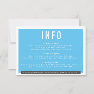 Cartão RSVP ENCLOSURE DETAILE bold block cinza carvão aqua