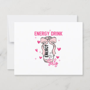 Cartão RSVP Energy Beber Girly Funny Bebendo