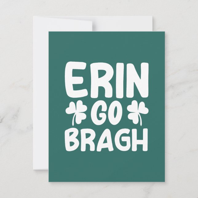 Cartão RSVP Erin Go Bragh-60850 (Frente)