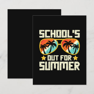 Cartão RSVP Escola Fechada Para o Verão