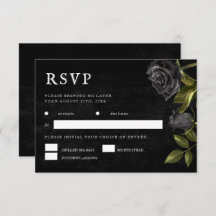 Escolha da Refeição de Casamento Gótico