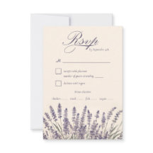 Escolha das Refeições de Casamento de Lavanda Roxo