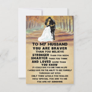 Cartão RSVP Esposa Arte Para Meu Marido Você É O Meu Sol
