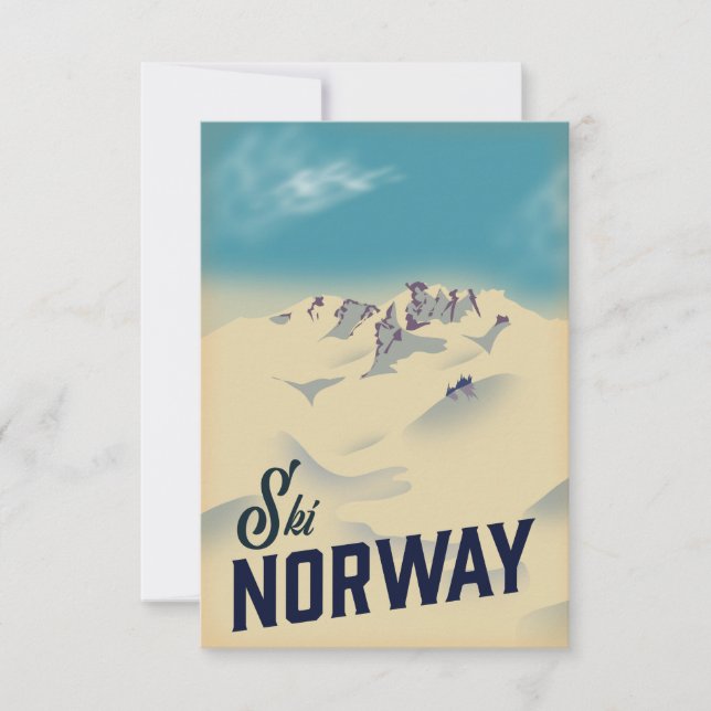 Cartão RSVP Esquema Noruega (Frente)