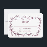 Cartão RSVP Estrela Botânica Delicada de David Bar Bat Mitzvah<br><div class="desc">Cartão de resposta perfeito para um morcego mitzvah, bar mitzvah ou outra celebração judaica! A mão desenhou uma delicada arte de trama de folha para você! TOTALMENTE PERSONALIZÁVEL! Clique em "Personalizar" acima para editar o texto. Clique em "editar usando a ferramenta design" para ajustar as fontes, cores e posicionamentos e...</div>